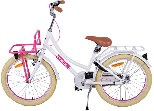 Volare Excellent Kinderfiets - Meisjes - 20 inch - Wit Volare Excellent Kinderfiets - Meisjes - 20 inch - Wit