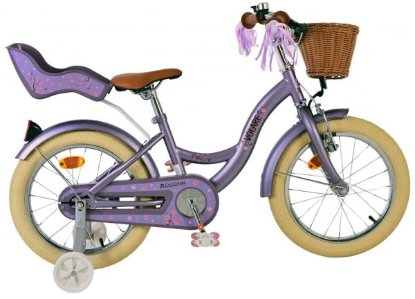 Volare Blossom Kinderfiets - Meisjes - 16 inch - Paars