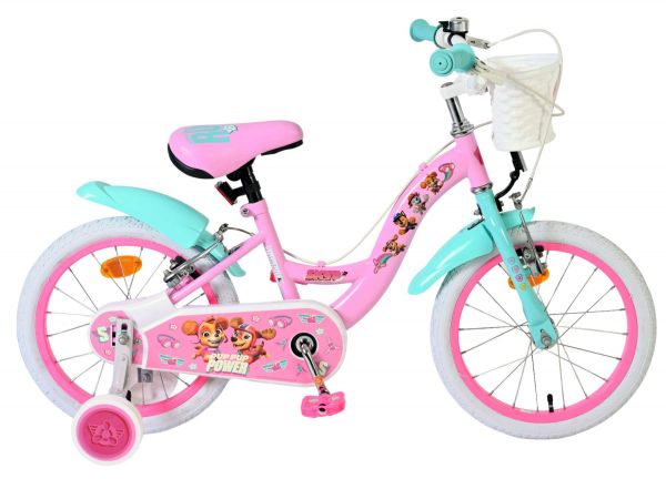 Paw Patrol Kinderfiets - Meisjes - 16 inch - Roze - Twee handremmen