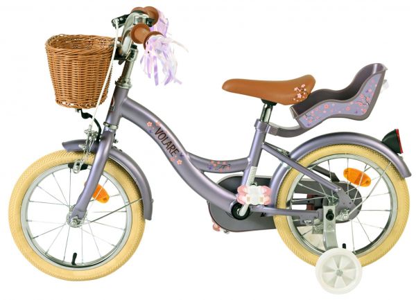Volare Blossom Kinderfiets - Meisjes - 14 inch - Paars