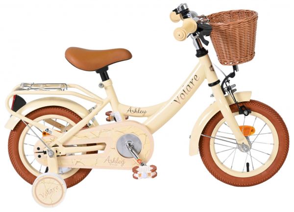 Volare Ashley Kinderfiets - Meisjes - 12 inch - Creme