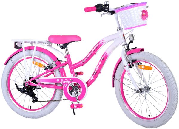 Volare Lovely Kinderfiets - Meisjes - 20 inch - Roze - 7 versnellingen