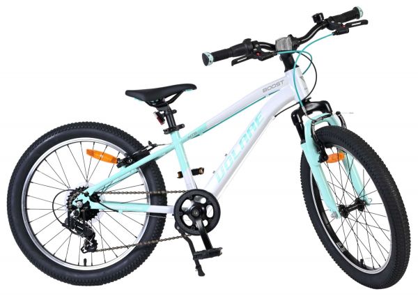 Volare Boost Kinderfiets - 20 inch - 7 Speed - Wit/Mintgroen