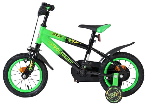 Volare Strike Kinderfiets - Jongens - 12 inch - Zwart Groen