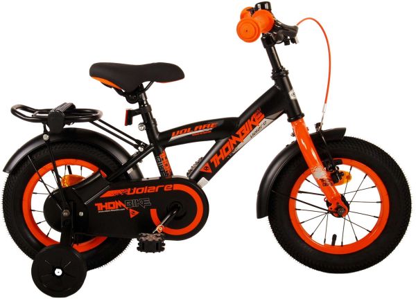 Volare Thombike Kinderfiets - Jongens - 12 inch - Zwart Oranje