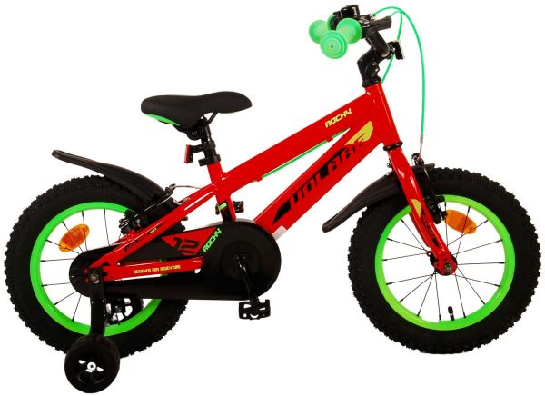 Volare Rocky Kinderfiets - Jongens - 14 inch - Rood - Twee handremmen