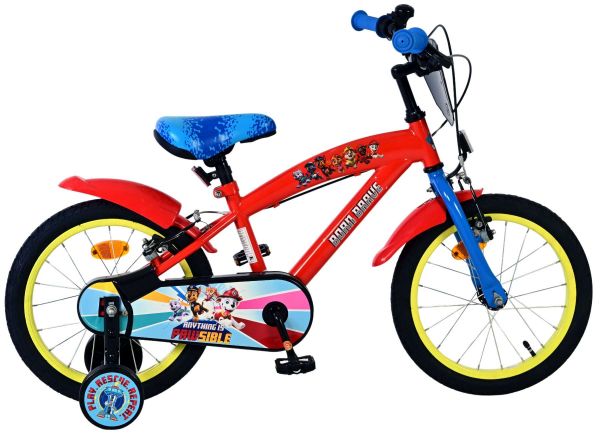 Paw Patrol Kinderfiets - Jongens - 16 inch - Rood - Twee handremmen Paw Patrol Kinderfiets - Jongens - 16 inch - Rood - Twee handremmen