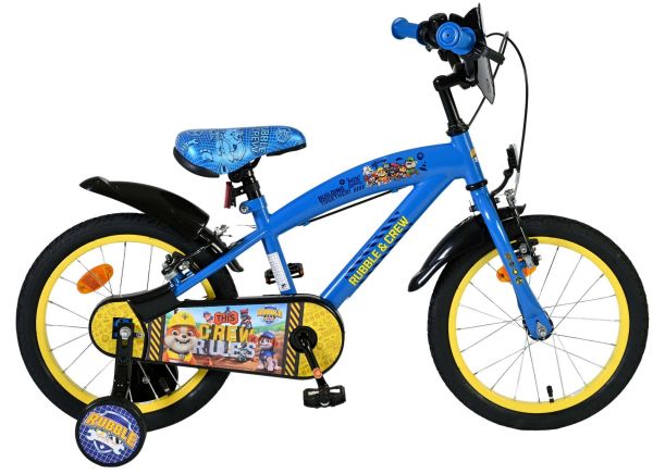 Rubble & Crew Kinderfiets - Jongens - 16 inch - Blauw - Twee handremmen