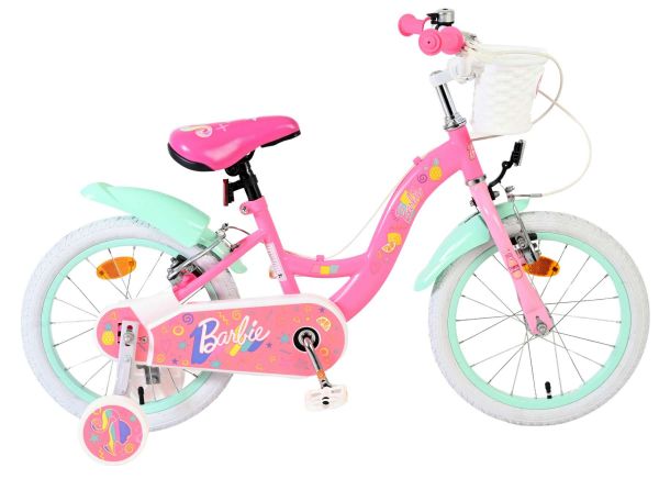 Barbie Kinderfiets - Meisjes - 16 inch - Roze - Twee handremmen