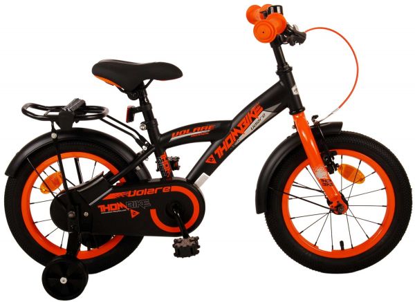 Volare Thombike Kinderfiets - Jongens - 14 inch - Zwart Oranje