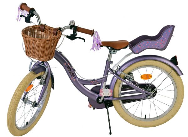 Volare Blossom Kinderfiets - Meisjes - 18 inch - Paars - Twee Handremmen