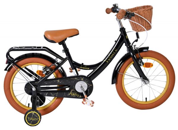 Volare Ashley Kinderfiets - Meisjes - 16 inch - Zwart - Twee Handremmen