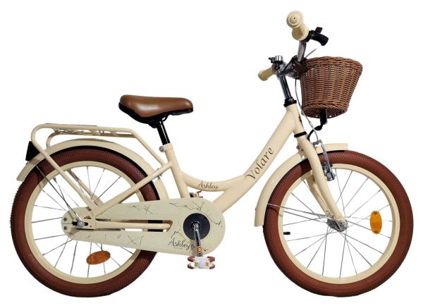 Volare Ashley Kinderfiets - Meisjes - 12 inch - Créme - Twee handremmen