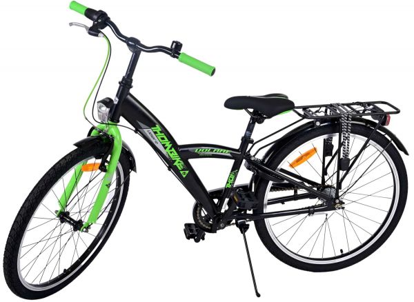 Volare Thombike Kinderfiets - Jongens - 24 inch - Groen Zwart - 3 versnellingen Volare Thombike Kinderfiets - Jongens - 24 inch - Groen Zwart - 3 versnellingen