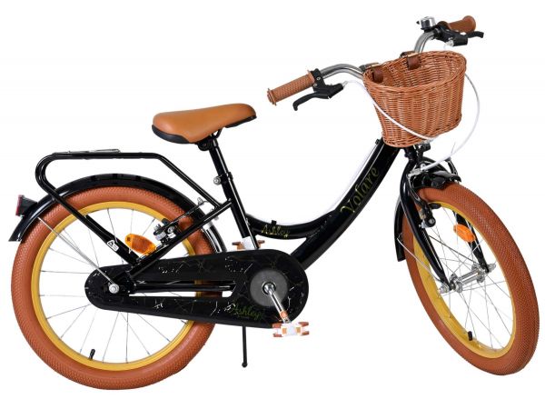 Volare Ashley Kinderfiets - Meisjes - 18 inch - Zwart - Twee handremmen