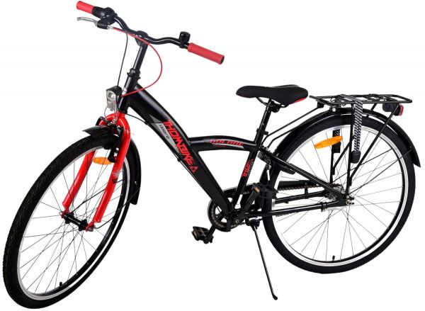 Volare Thombike Kinderfiets - Jongens - 26 inch - Zwart Rood - Shimano Nexus 3