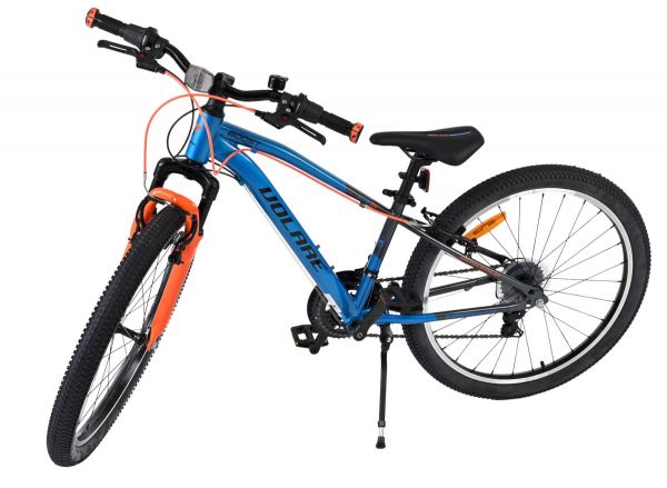 Volare Boost Kinderfiets - 24 inch - Blauw Oranje - 21 versnellingen