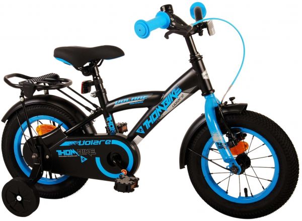 Volare Thombike Kinderfiets - Jongens - 12 inch - Zwart Blauw Volare Thombike Kinderfiets - Jongens - 12 inch - Zwart Blauw