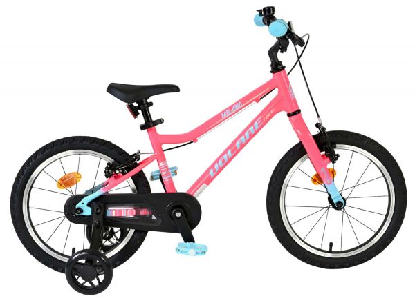 Volare Milano Kinderfiets - Meisjes - 16 inch - Roze - Twee handremmen