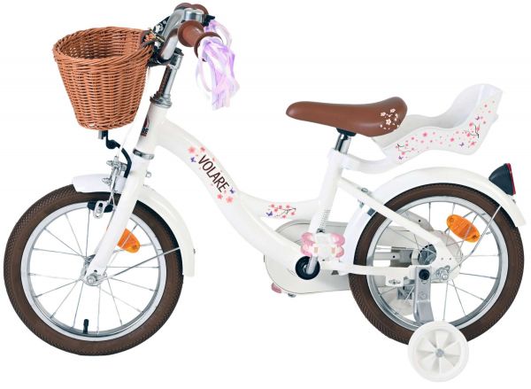 Volare Blossom Kinderfiets - Meisjes - 14 inch - Wit