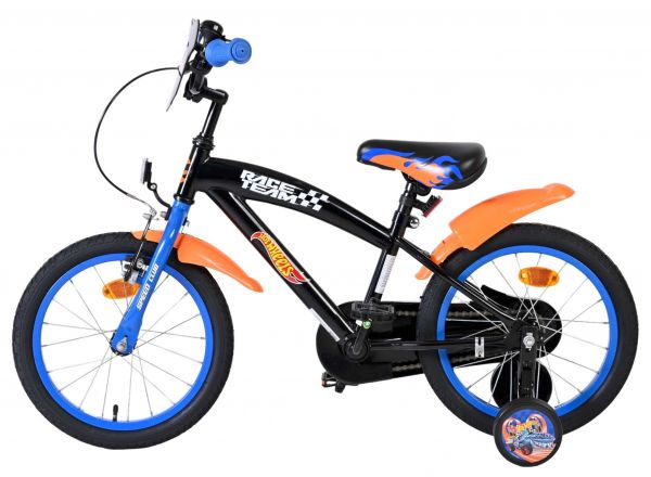 Hot Wheels Kinderfiets - Jongens - 16 inch - Zwart Oranje Blauw
