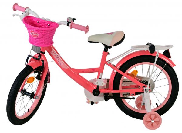 Volare Ashley Kinderfiets - Meisjes - 16 inch - Roze Rood