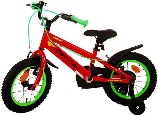 Volare Rocky Kinderfiets - Jongens - 14 inch - Rood - Twee handremmen