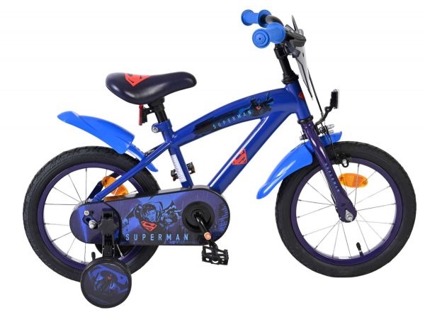 Superman Kinderfiets - Jongens - 14 inch - Blauw