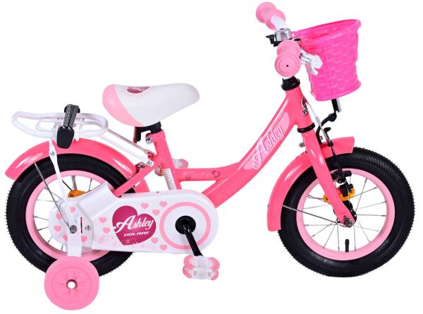 Volare Ashley Kinderfiets - Meisjes - 12 inch - Rood/Roze