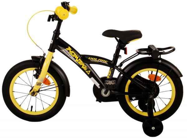 Volare Thombike Kinderfiets - Jongens - 14 inch - Zwart Geel Volare Thombike Kinderfiets - Jongens - 14 inch - Zwart Geel