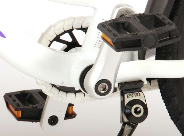 Volare Glamour Kinderfiets - Meisjes - 16 inch - Wit/Mint Groen - Prime Collection