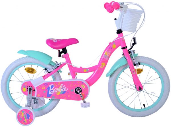 Barbie Kinderfiets - Meisjes - 16 inch - Roze - Twee handremmen