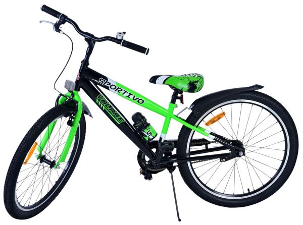 Volare Sportivo Kinderfiets - Jongens - 24 inch - Zwart Groen