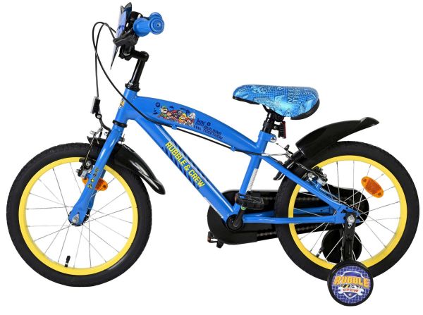 Paw Patrol -Rubble & Crew Kinderfiets - Jongens - 16 inch - Blauw - Twee handremmen
