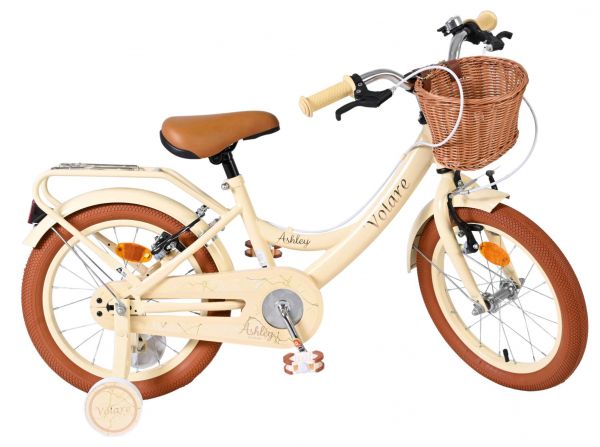 Volare Ashley Kinderfiets - Meisjes - 16 inch - Creme - Twee Handremmen