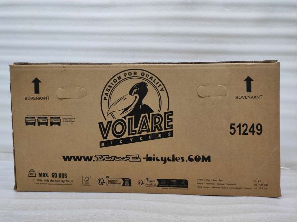 Volare Strike Kinderfiets - Jongens - 12 inch - Zwart Oranje