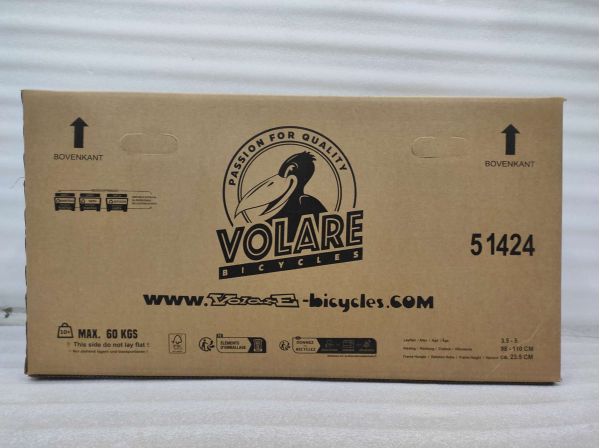 Volare Strike Kinderfiets - Jongens - 14 inch - Zwart Oranje