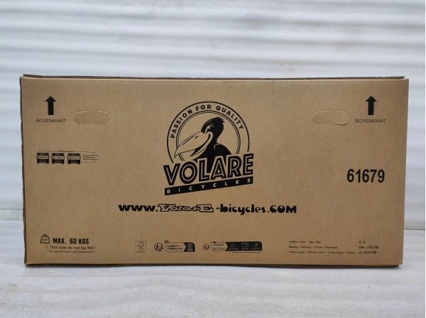 Volare Unicorn Kinderfiets - Meisjes - 16 inch - Wit - Twee Handremmen