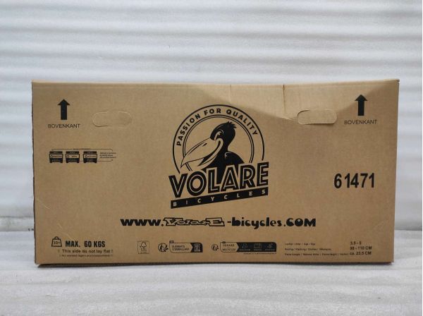 Volare Unicorn Kinderfiets - Meisjes - 14 inch - Roze - Twee Handremmen