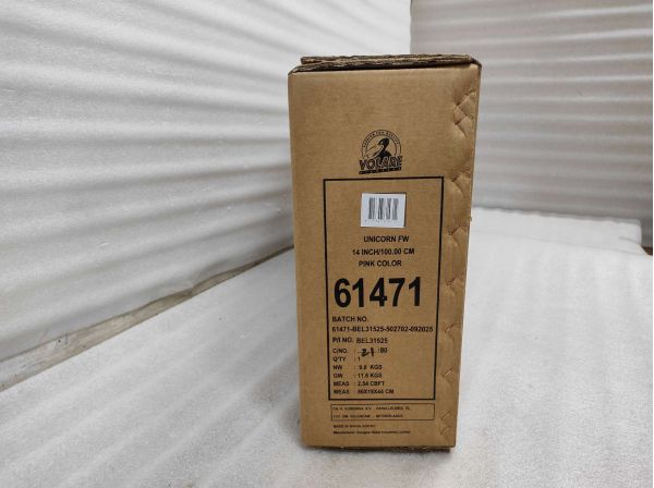 Volare Unicorn Kinderfiets - Meisjes - 14 inch - Roze - Twee Handremmen