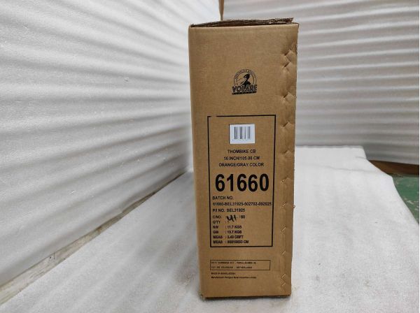 Volare Thombike Kinderfiets - Jongens - 16 inch - Oranje Grijs