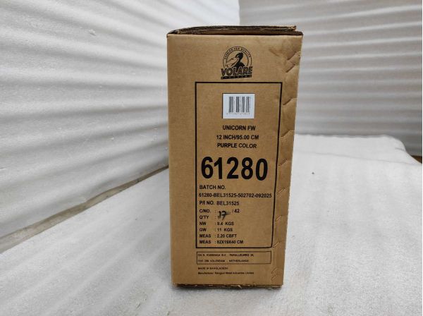 Volare Unicorn Kinderfiets - Meisjes - 12 inch - Paars - Twee handremmen