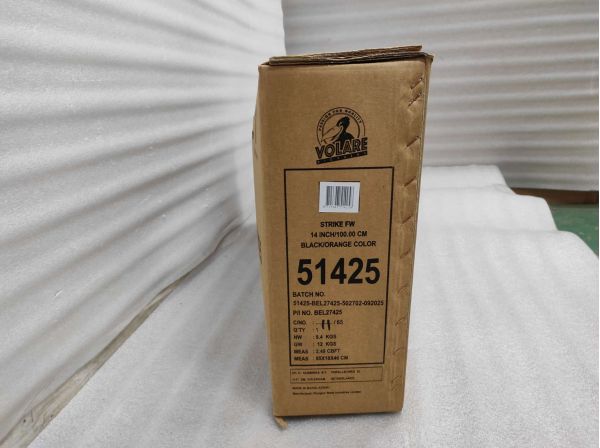 Volare Strike Kinderfiets - Jongens - 14 inch - Zwart Oranje - Twee handremmen