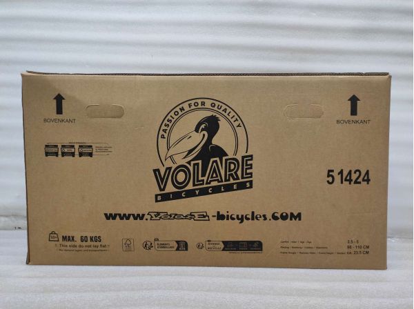 Volare Strike Kinderfiets - Jongens - 14 inch - Zwart Oranje