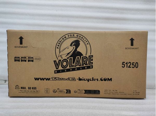 Volare Strike Kinderfiets - Jongens - 12 inch - Zwart Oranje - Twee Handremmen