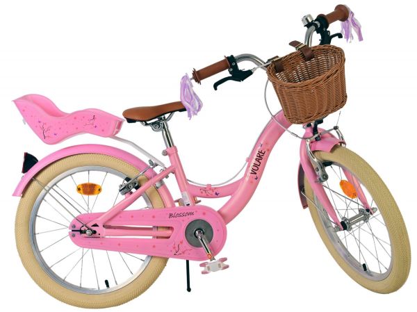 Volare Blossom Kinderfiets - Meisjes - 18 inch - Roze - Twee handremmen