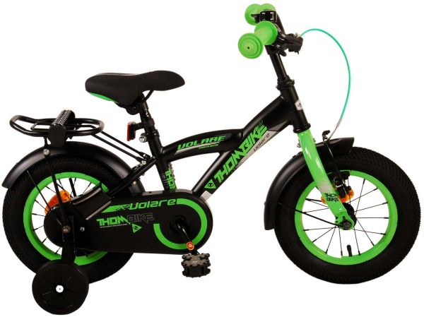 Volare Thombike Kinderfiets - Jongens - 12 inch - Zwart Groen