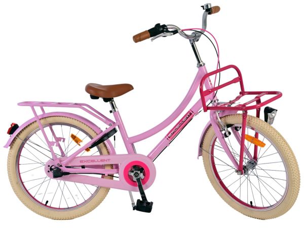 Volare Excellent Kinderfiets - Meisjes - 20 inch - Roze - 3 versnellingen Volare Excellent Kinderfiets - Meisjes - 20 inch - Roze - 3 versnellingen