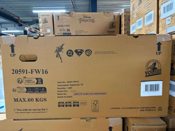 Superman Kinderfiets - Jongens - 16 inch - Blauw - Twee handremmen