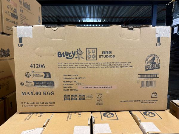 Bluey Kinderfiets - Uni- 12 inch - Blauw